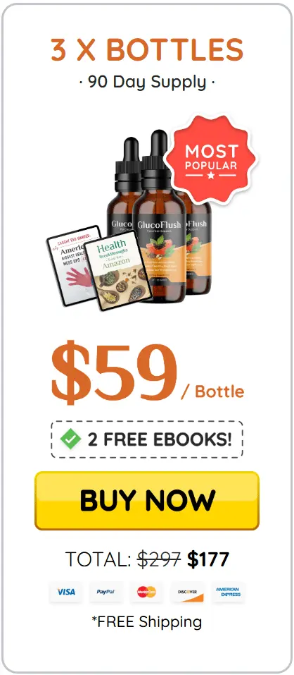 GlucoFlush Buy 3 Bottle